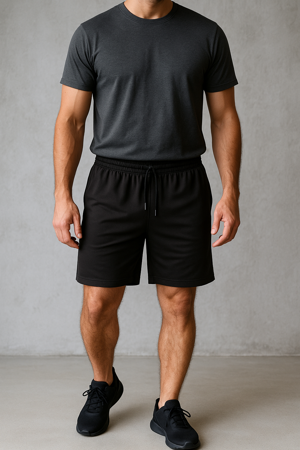 Men's Drawstring Pocketed Shorts