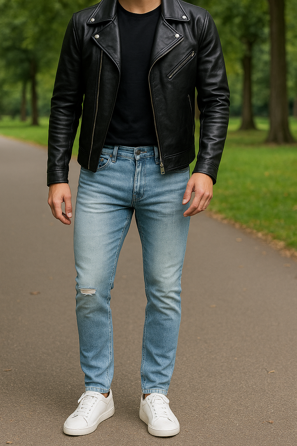 Men's Distressed Skinny Jeans