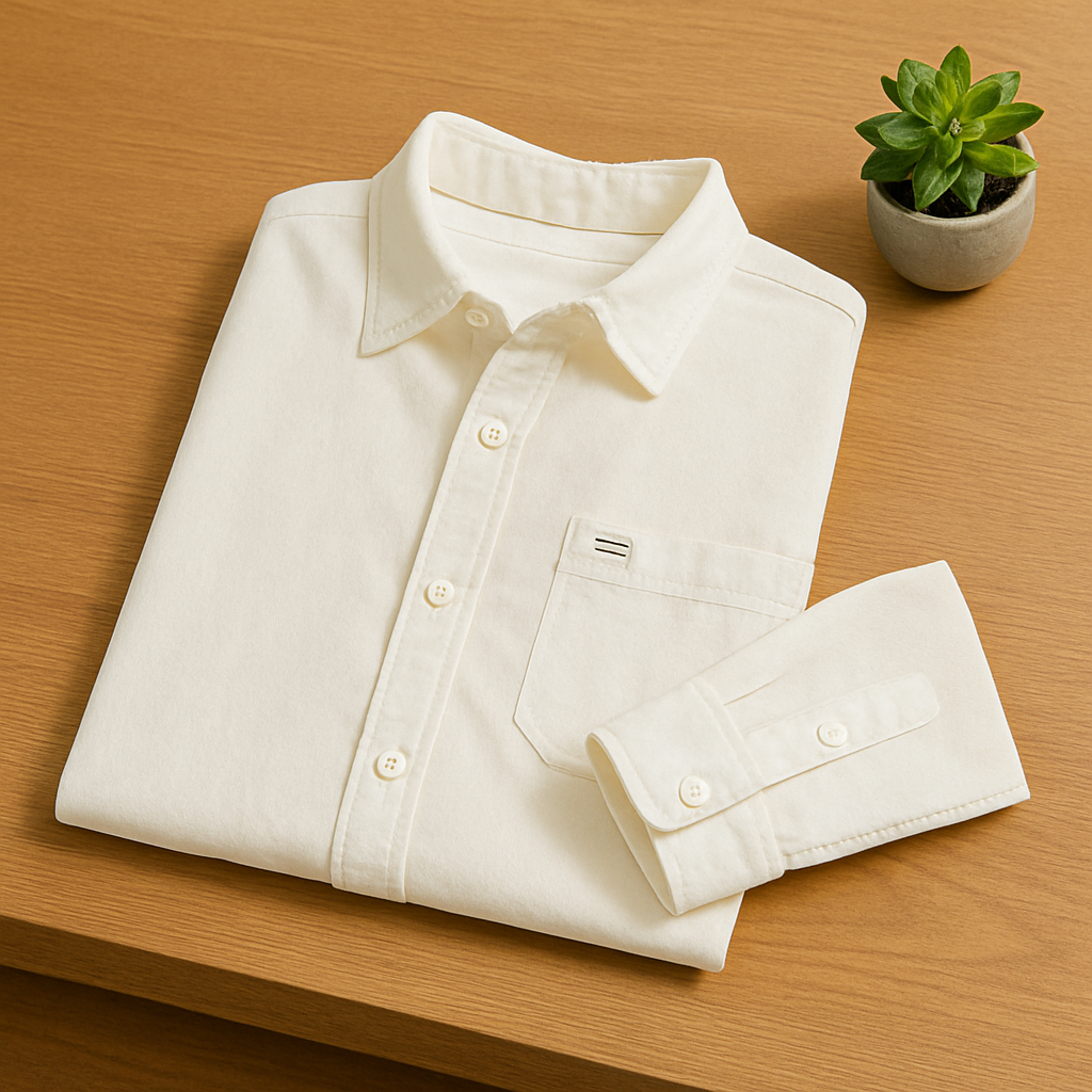 Men’s Plus Size Long Sleeve Button-Up Shirt