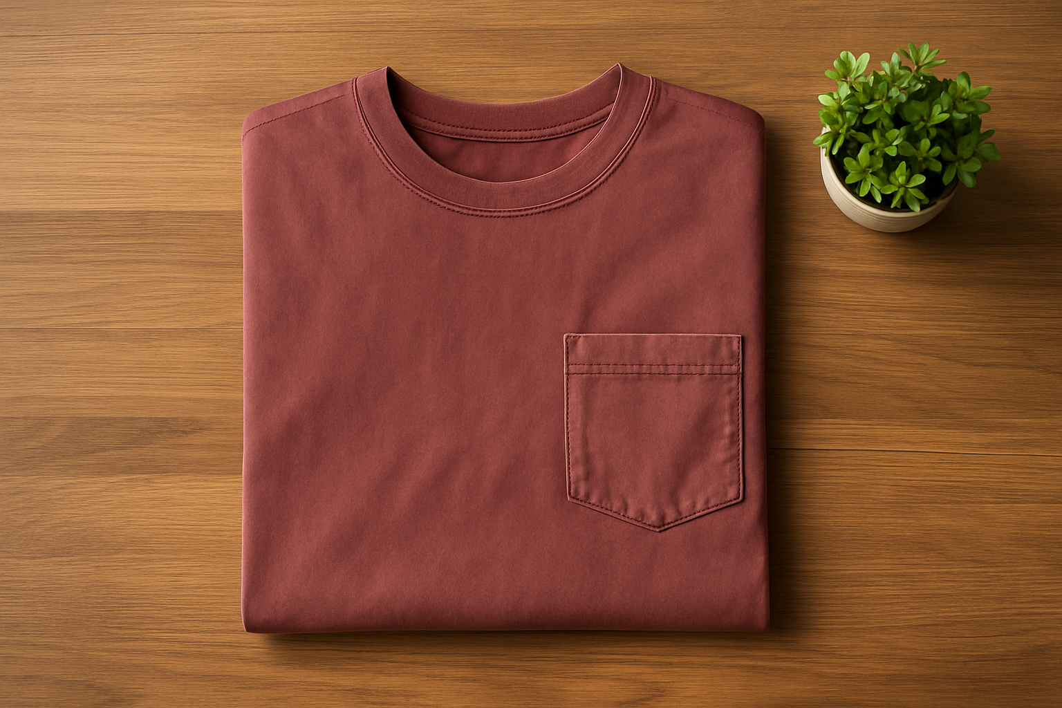 Men’s Oversized Long Sleeve Pocket Tee