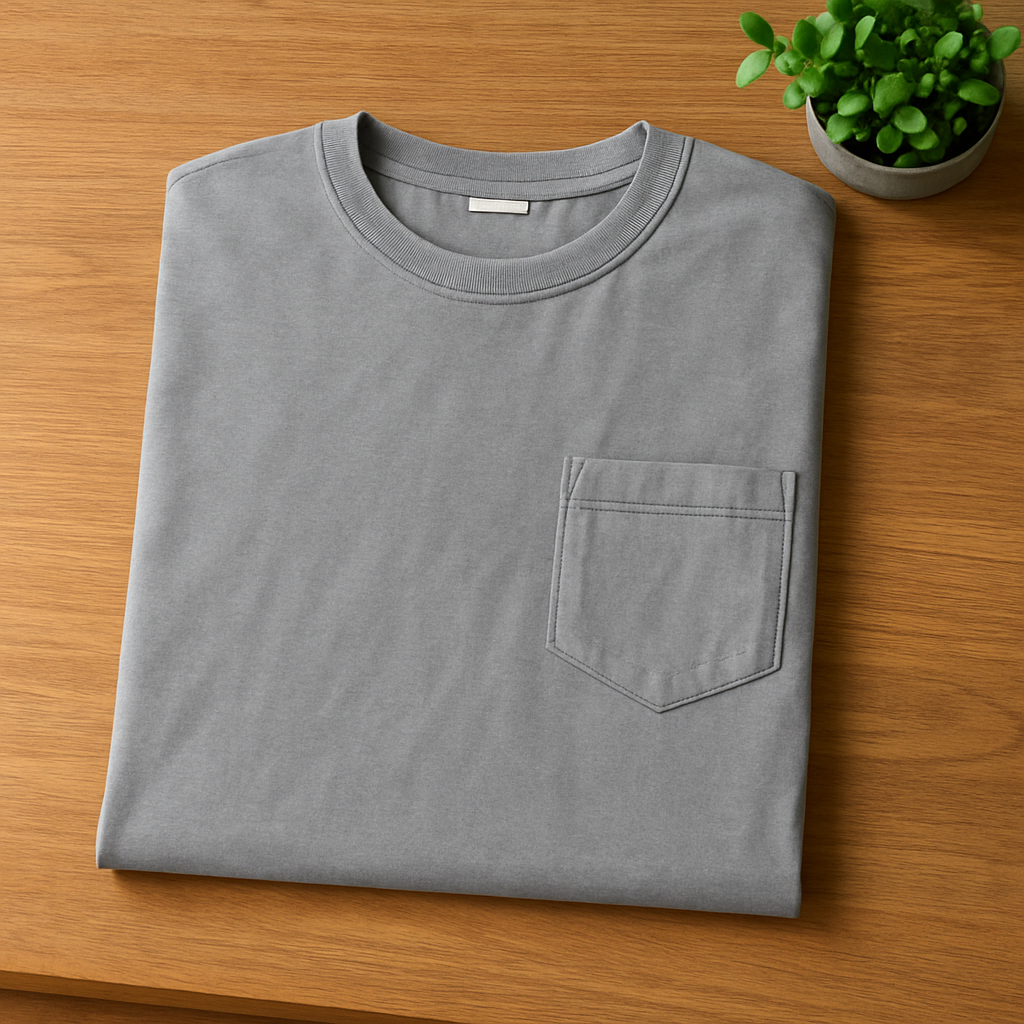 Men’s Oversized Long Sleeve Pocket Tee