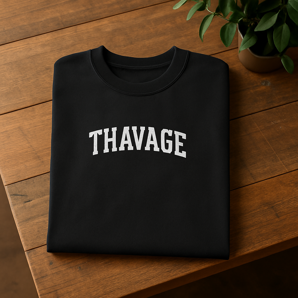 Men’s Letter Print Round Neck Long Sleeve T-Shirt