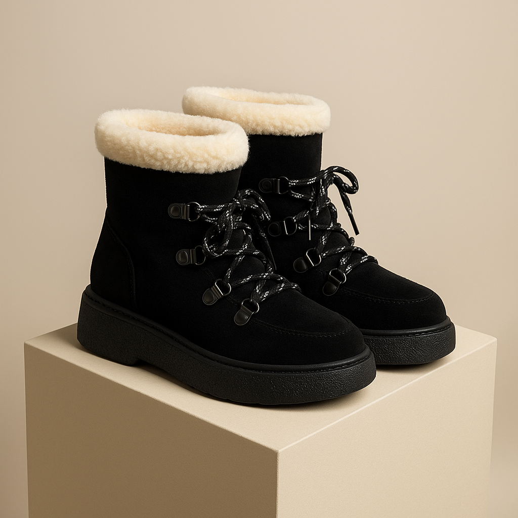 Faux Fur Suede Boots