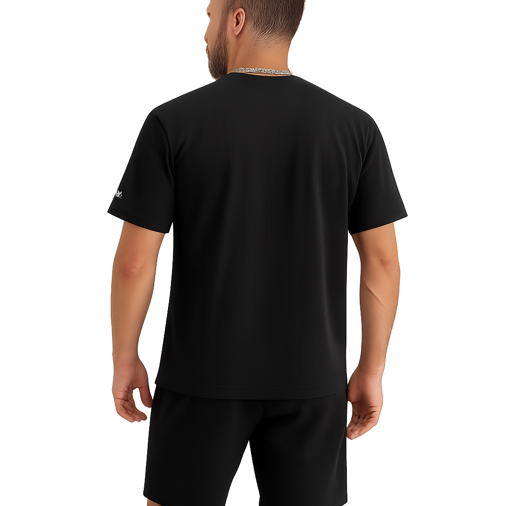 Men’s Round Neck Top & Shorts Set