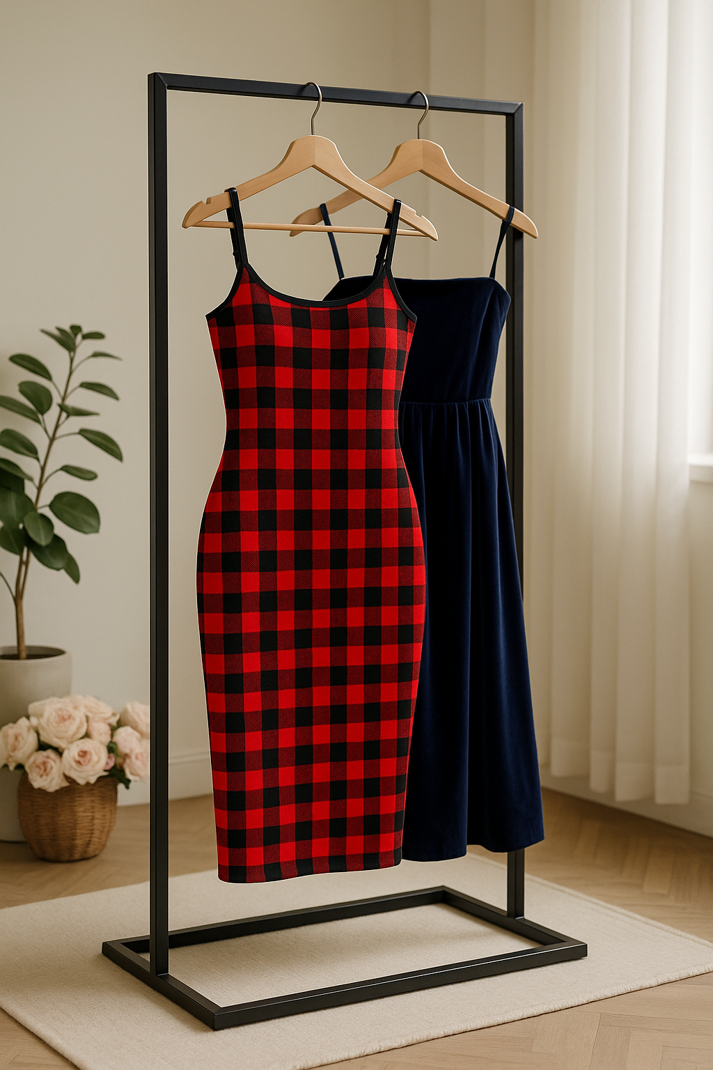 Scoop Neck Knee-Length Night Dress